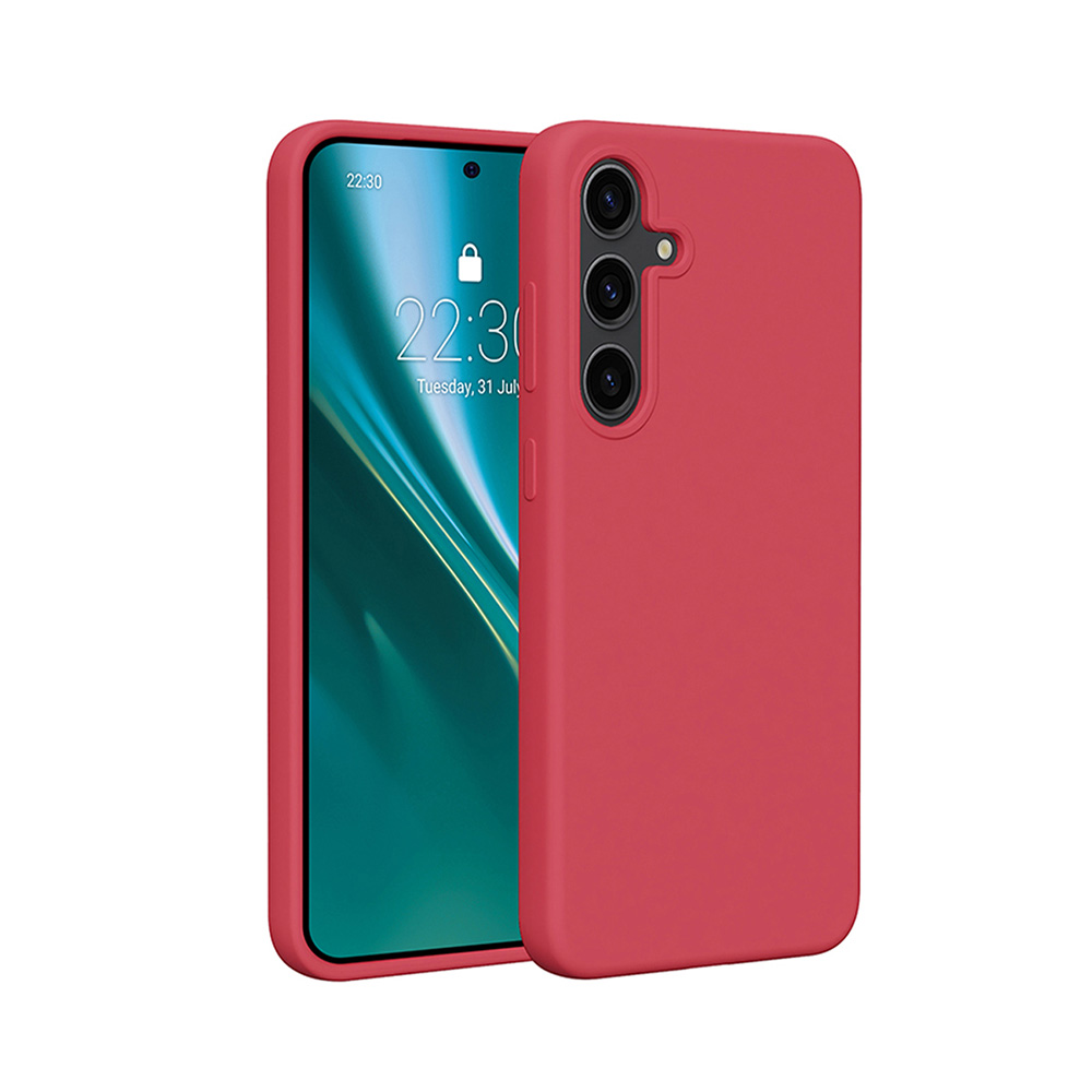 Samsung Galaxy S25+ (S25 Plus) telefontok - Etteri - málna színű szilikon hátlap tok