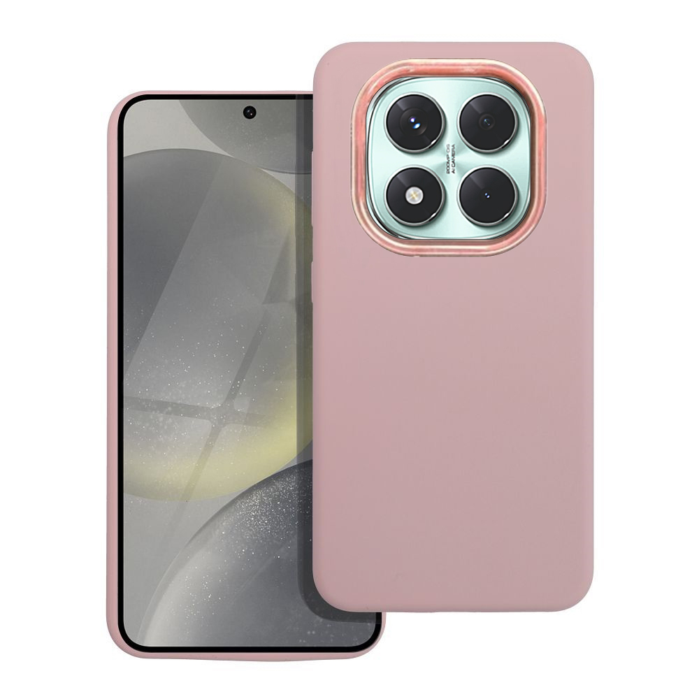 Xiaomi Redmi Note 14 Pro+ 5G telefontok - Frame - pink műanyag hátlap tok, szilikon kerettel