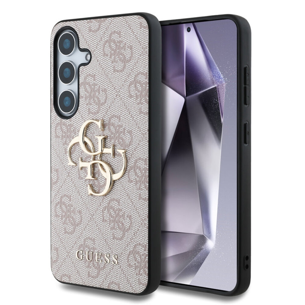Samsung Galaxy S25+ (S25 Plus) telefontok - Guess Guess Metal Logo - pink, hátlap tok