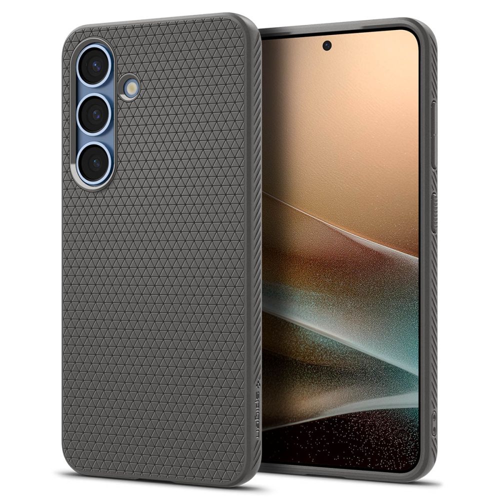 Telefontok Samsung Galaxy S25+ (S25 Plus) - SPIGEN Liquid Air márvány szürke hátlap tok