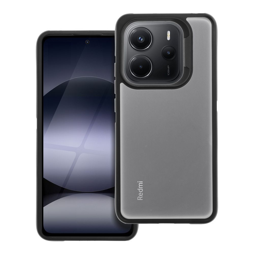 Telefontok Xiaomi Redmi Note 14 5G - NEO áttetsző hátlap tok, fekete kerettel