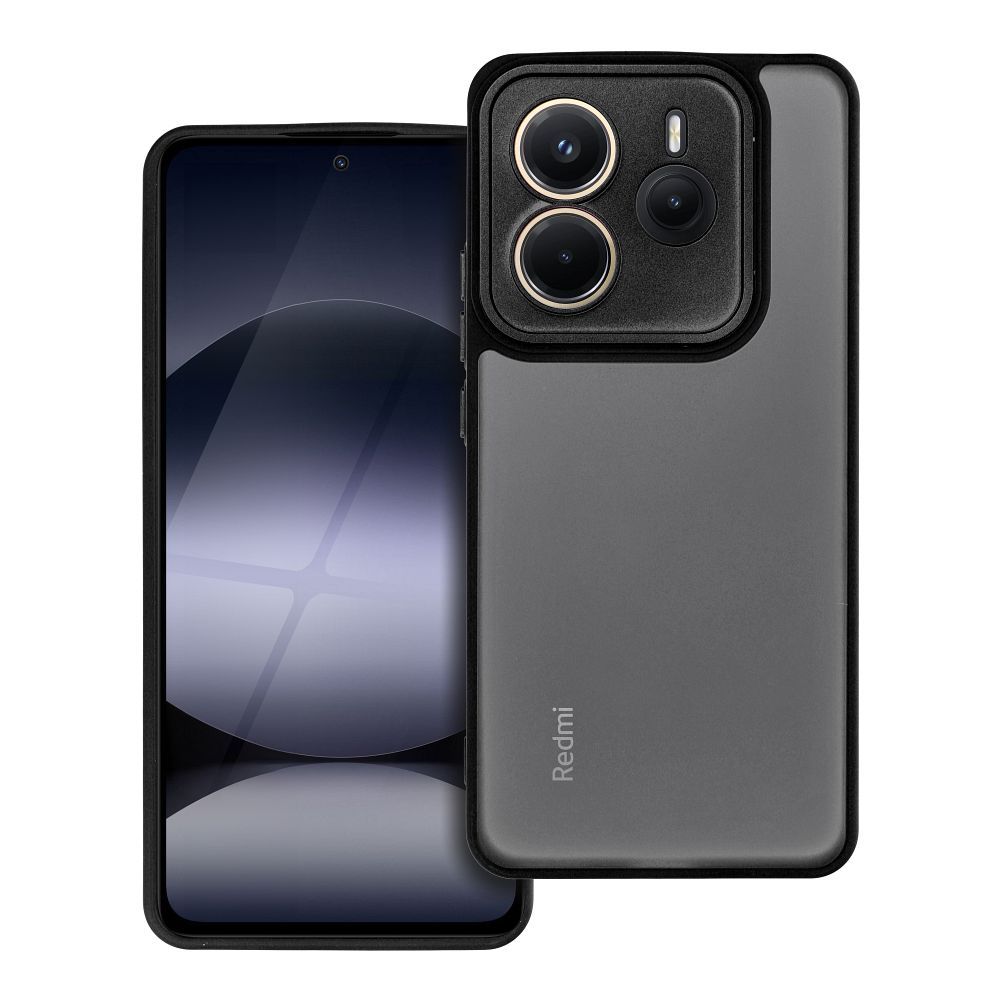 Xiaomi Redmi Note 14 5G telefontok - Variete - áttetsző hátlap tok, fekete kerettel