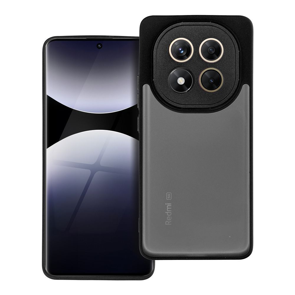 Xiaomi Redmi Note 14 Pro 5G telefontok - Variete - áttetsző hátlap tok, fekete kerettel