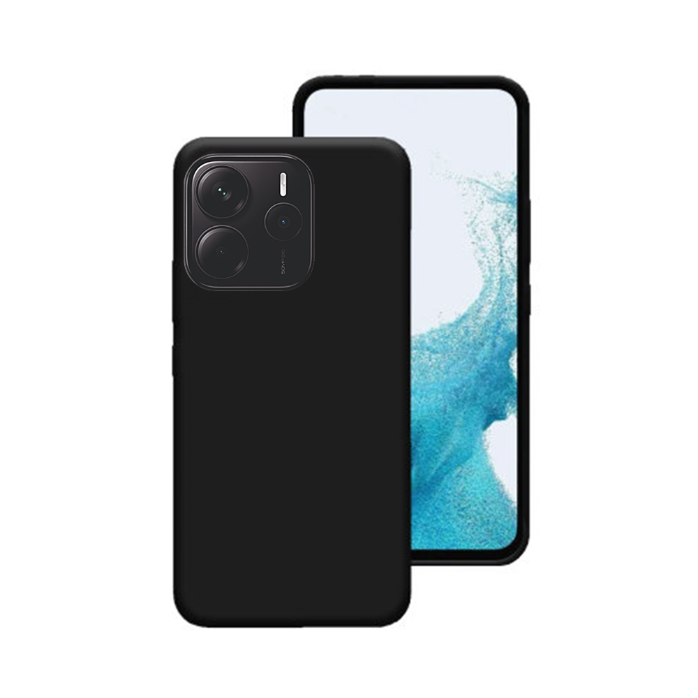 Xiaomi Redmi Note 14 5G telefontok - fekete szilikon hátlap tok