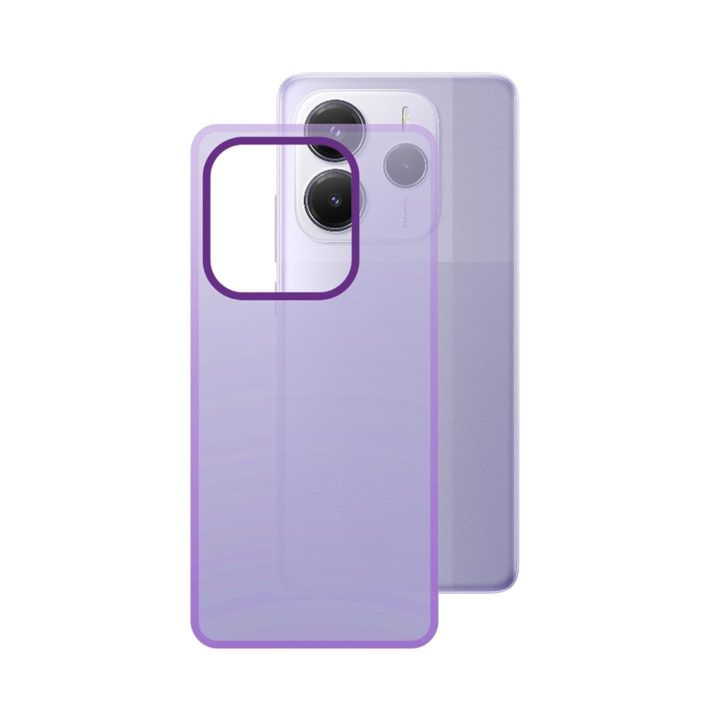Xiaomi Redmi Note 14 5G telefontok - Sappy - áttetsző lila, műanyag hátlap tok