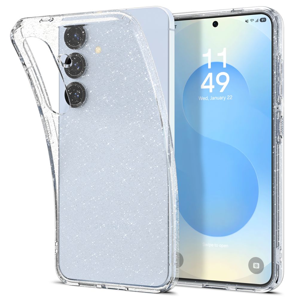 Telefontok Samsung Galaxy S25+ (S25 Plus) - Spigen Liquid Crystal Glitter - TPU átlátszó tok