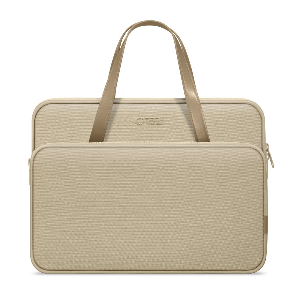 TECH- PROTECT Carrying laptop táska - 15-16-os homokszínű laptop táska