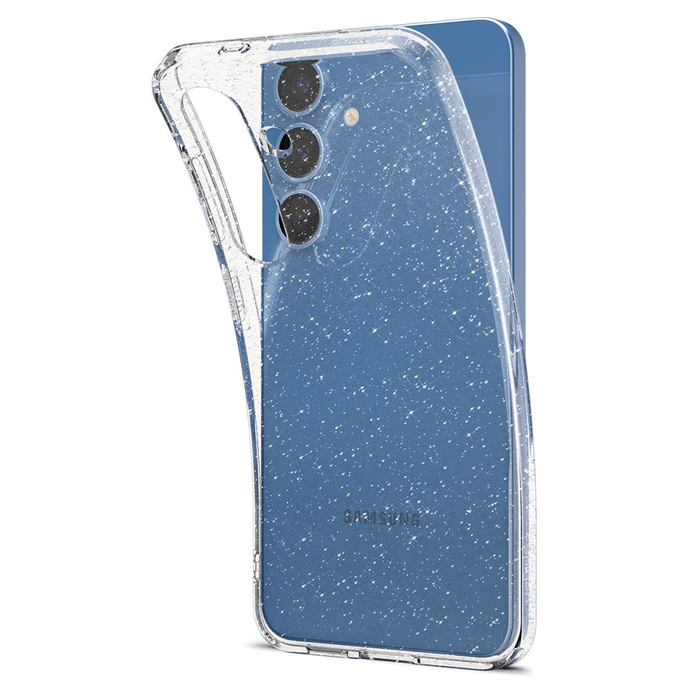Samsung Galaxy S25 telefontok - SPIGEN Liquid Crystal Glitter - átlátszó hátlap tok