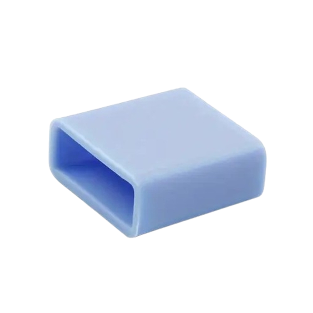 Porvédő kupak - USB csatlakozóra - kék, szilikon