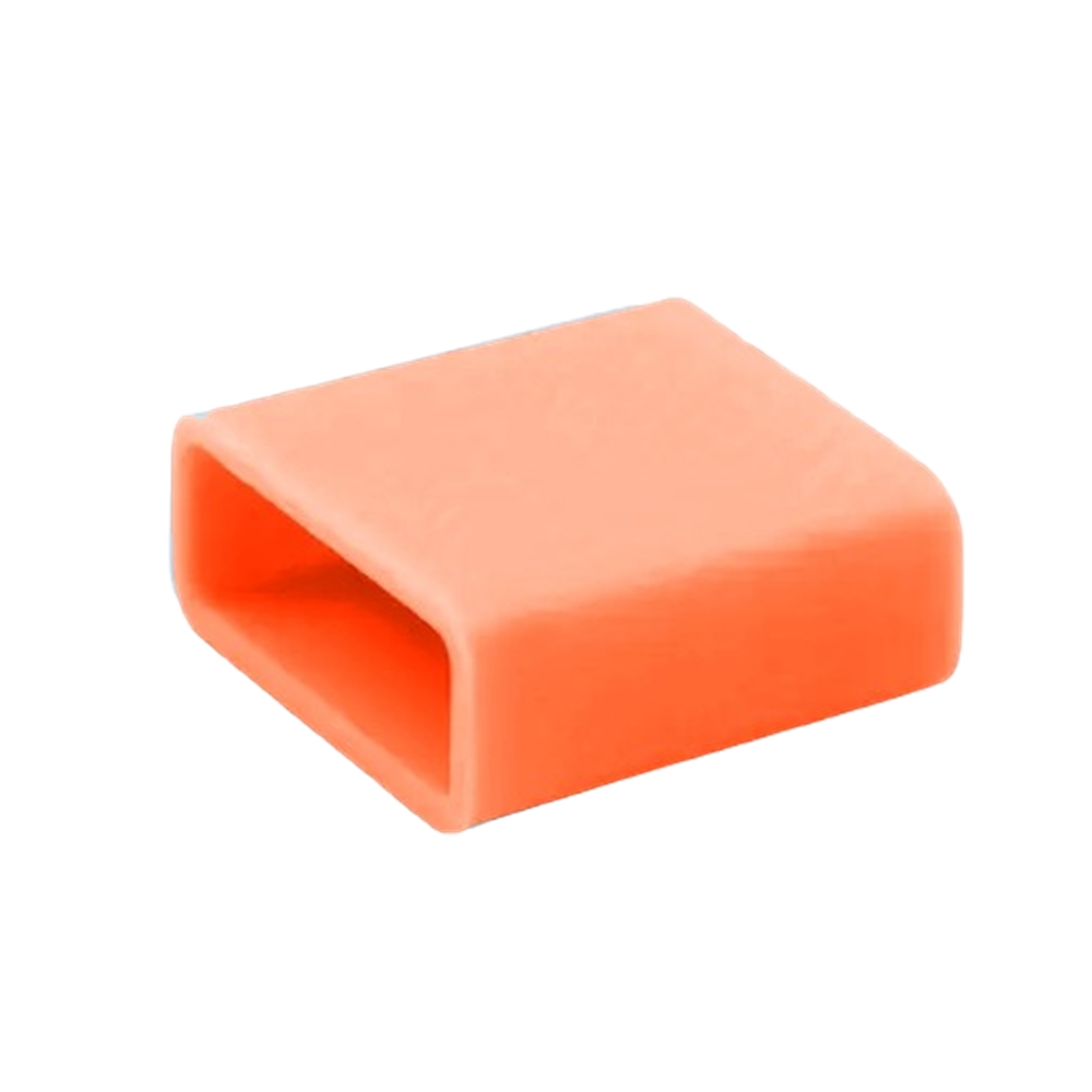 Porvédő kupak - USB csatlakozóra - narancssárga, szilikon