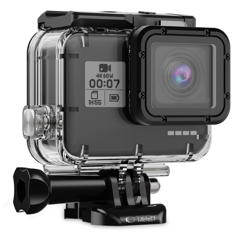 GoPro HERO 5 / 6 / 7 - Tech- Protect vízálló, átlátszó műanyag tok
