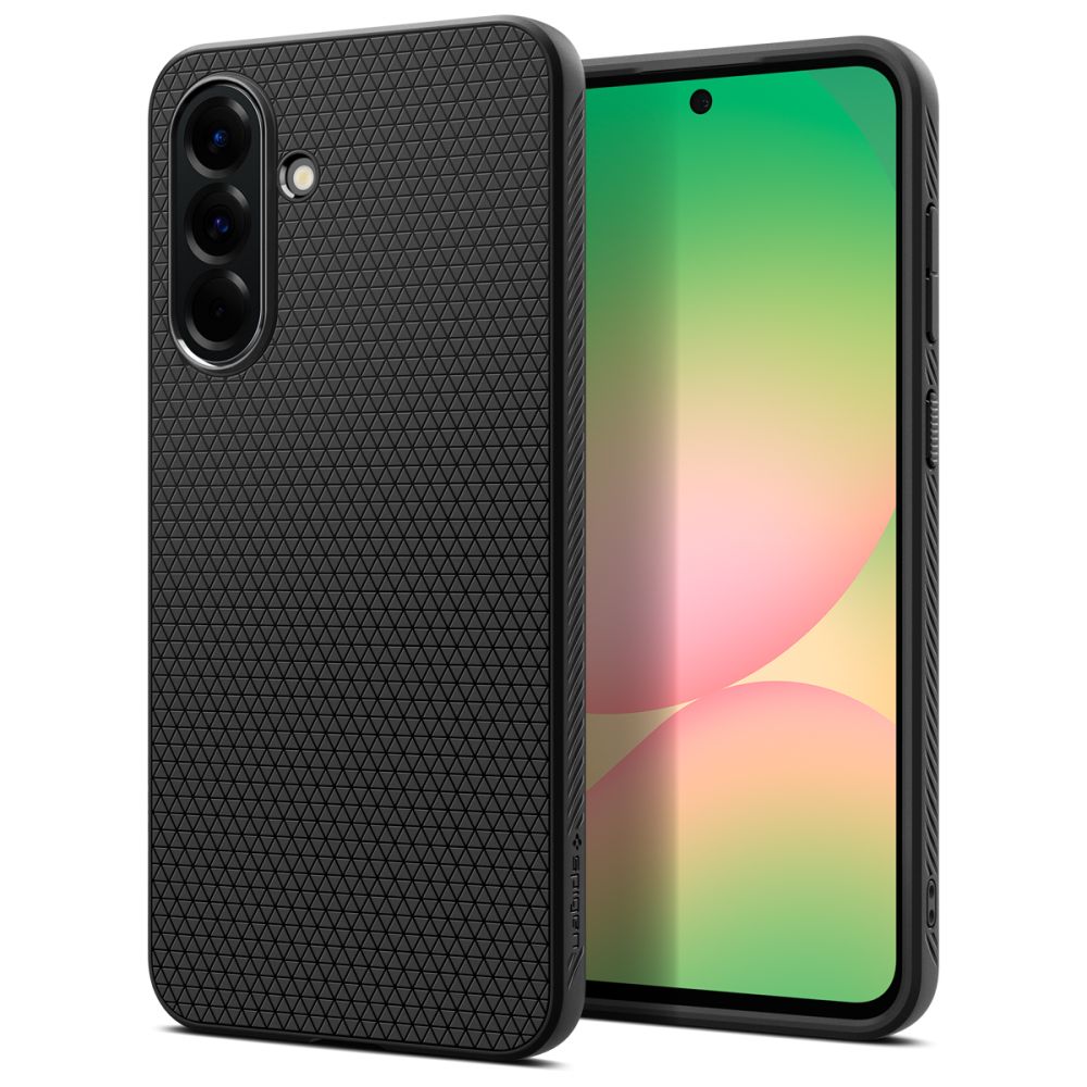 Samsung Galaxy A56 5G telefontok - SPIGEN Liquid Air - fekete hátlap tok