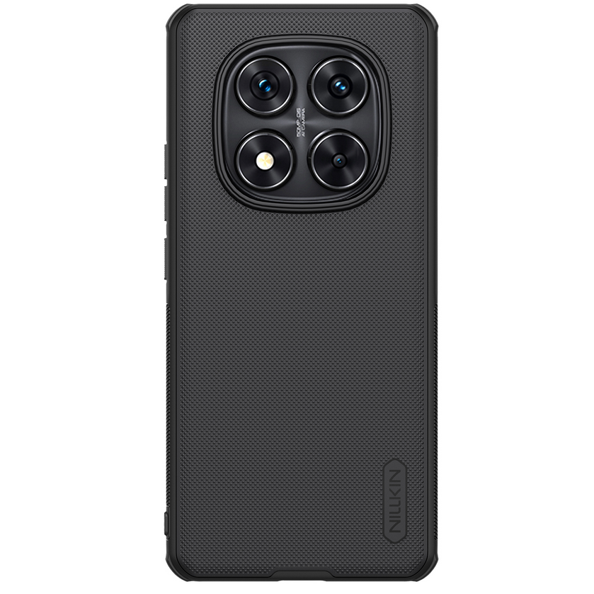 Telefontok Xiaomi Poco X7 5G - Nillkin Super Frosted - fekete hátlap tok beépített mágnessel (MagSafe tartóval kompatibilis)