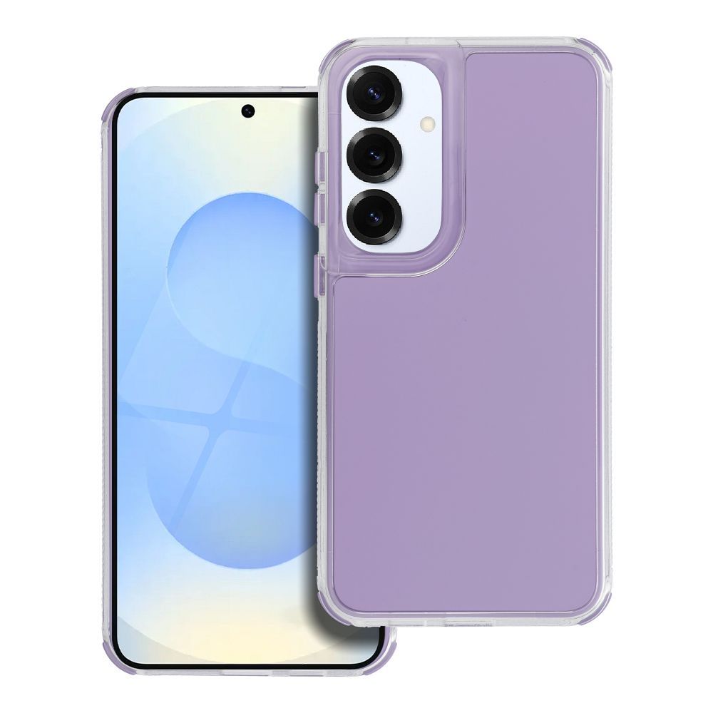 Samsung Galaxy A36 5G telefontok - Matrix - átlátszó/lila műanyag hátlap tok