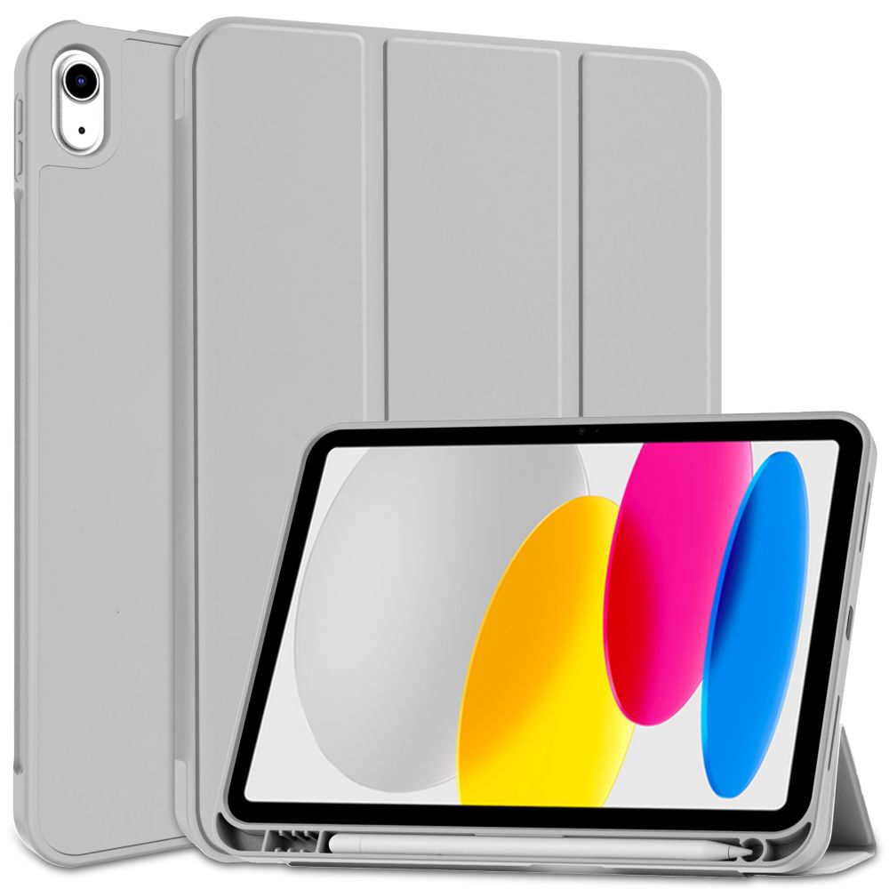 Tablettok iPad 2025 11 coll (iPad 11) - szürke smart case, ceruza tartóval