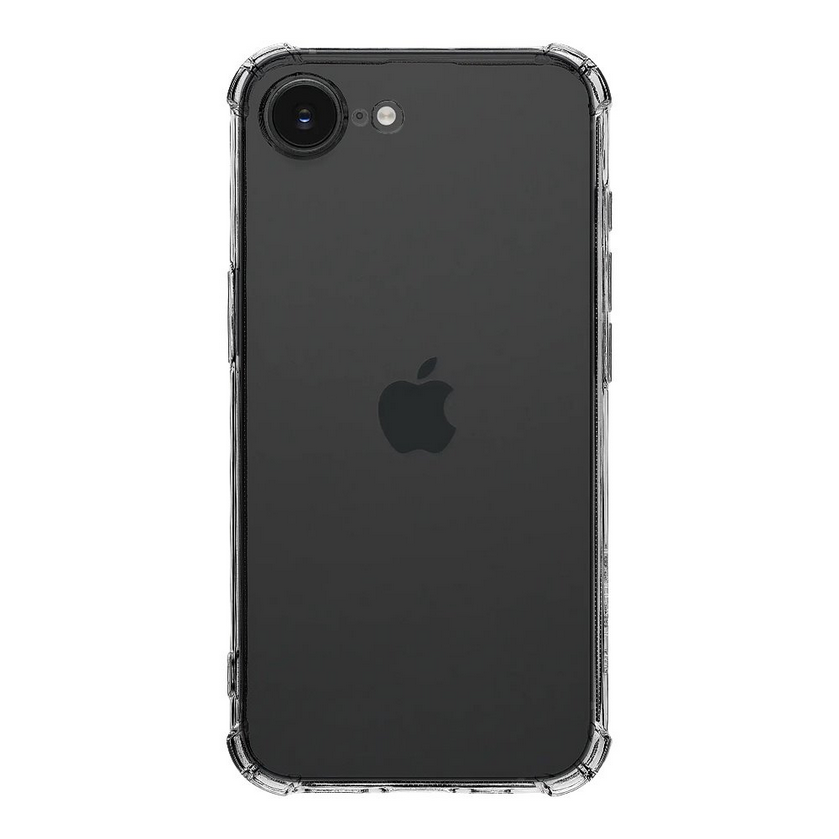 Telefontok iPhone 16e - ütésálló átlátszó hátlap tok