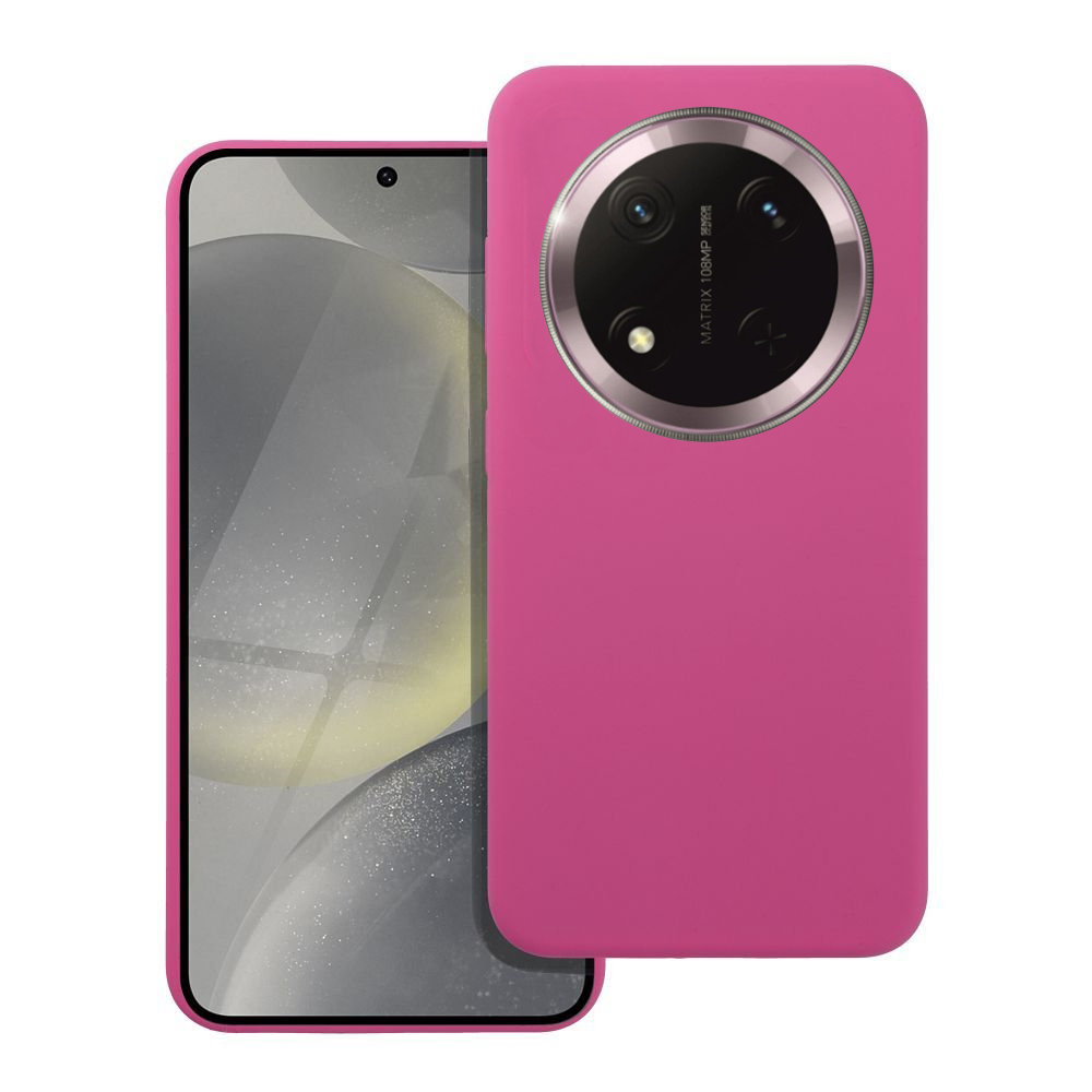 Honor Magic7 Lite telefontok - hot pink szilikon hátlap tok