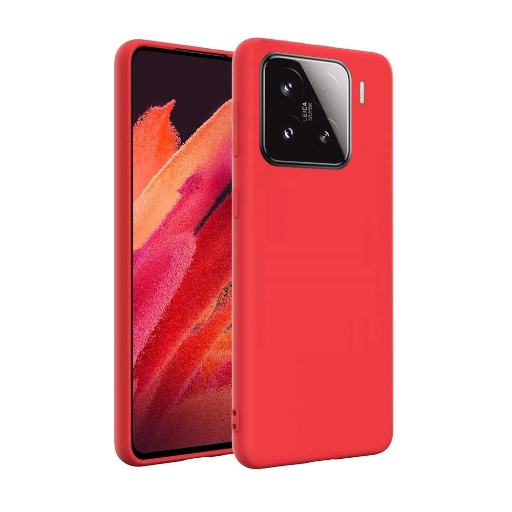 Xiaomi 15 5G - piros szilikon hátlap tok