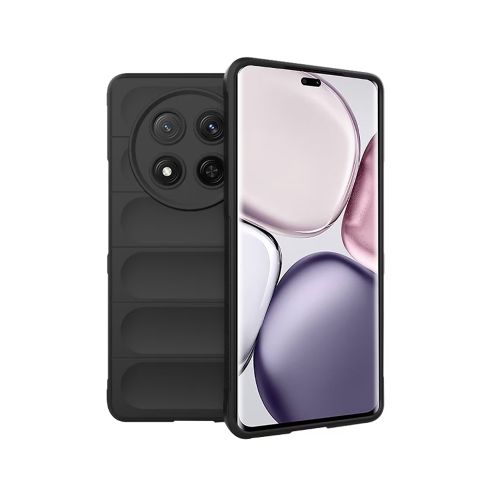 Telefontok Honor Magic7 Lite - Pastel Armor - fekete szilikon hátlap tok