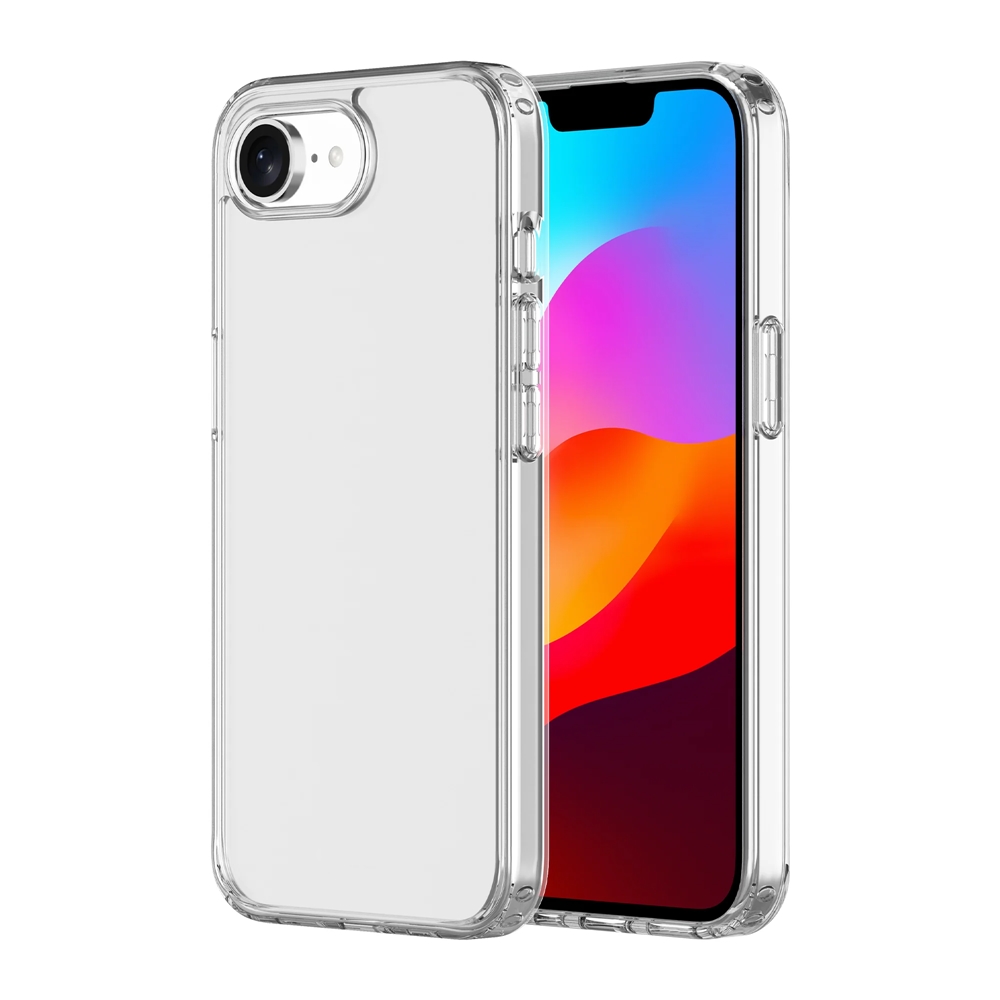 Telefontok iPhone 16e - 2 mm-es átlátszó szilikon hátlap tok