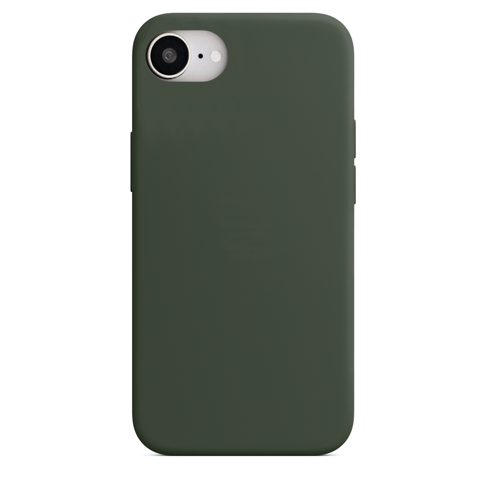 Telefontok iPhone 16e - zöld szilikon hátlap tok