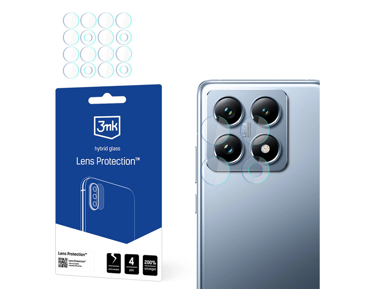 Védőfólia Xiaomi 14T Pro 5G - 3MK kamera flexibilis fólia (4x)