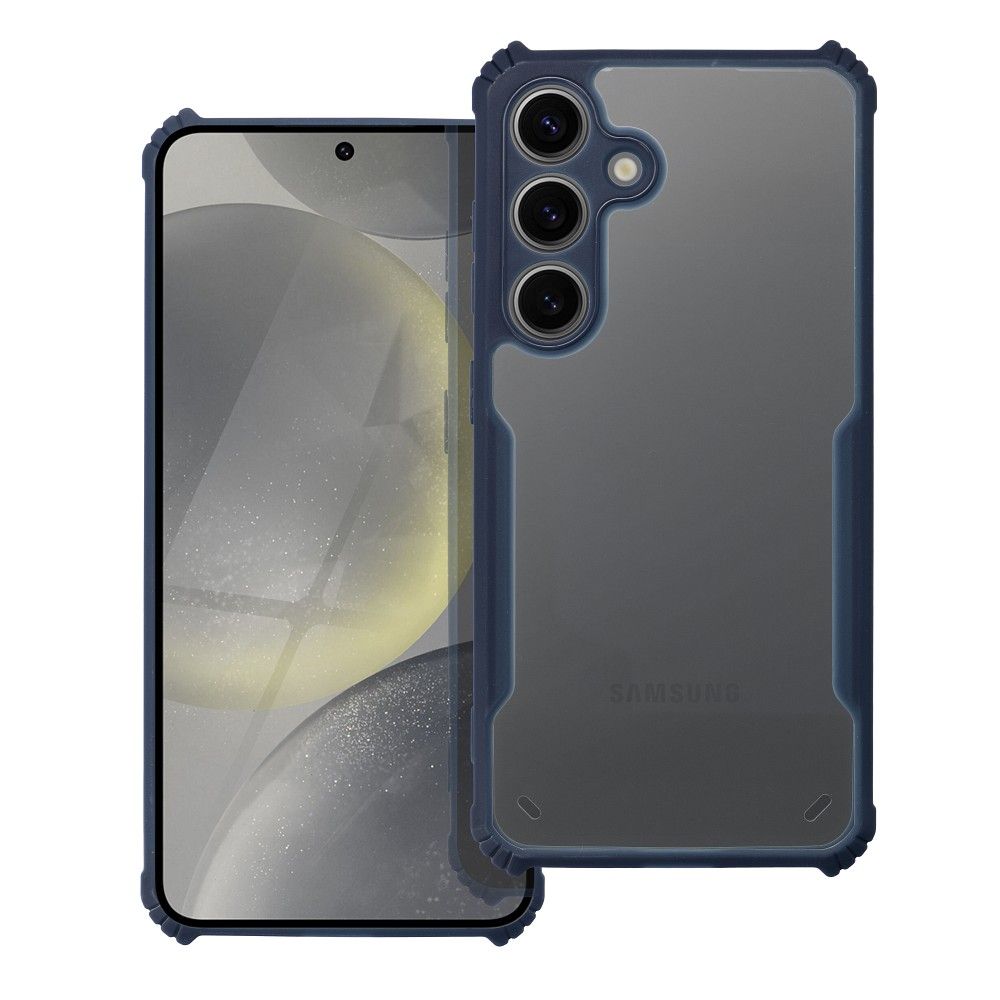 Samsung Galaxy A26 5G telefontok - kék / átlátszó ütésálló hátlap tok ﻿