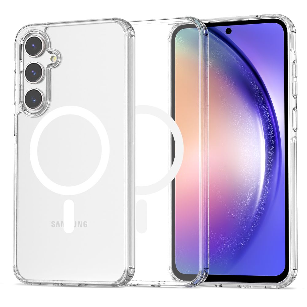 Samsung Galaxy A26 5G telefontok - Clear Mag Cover - MagSafe kompatibilis átlátszó hátlap tok