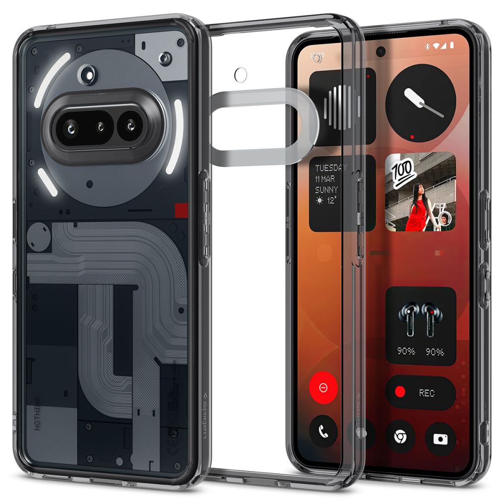 Nothing Phone (3a) telefontok - SPIGEN Ultra Hybrid Crystal Clear - átlátszó hátlap tok ﻿