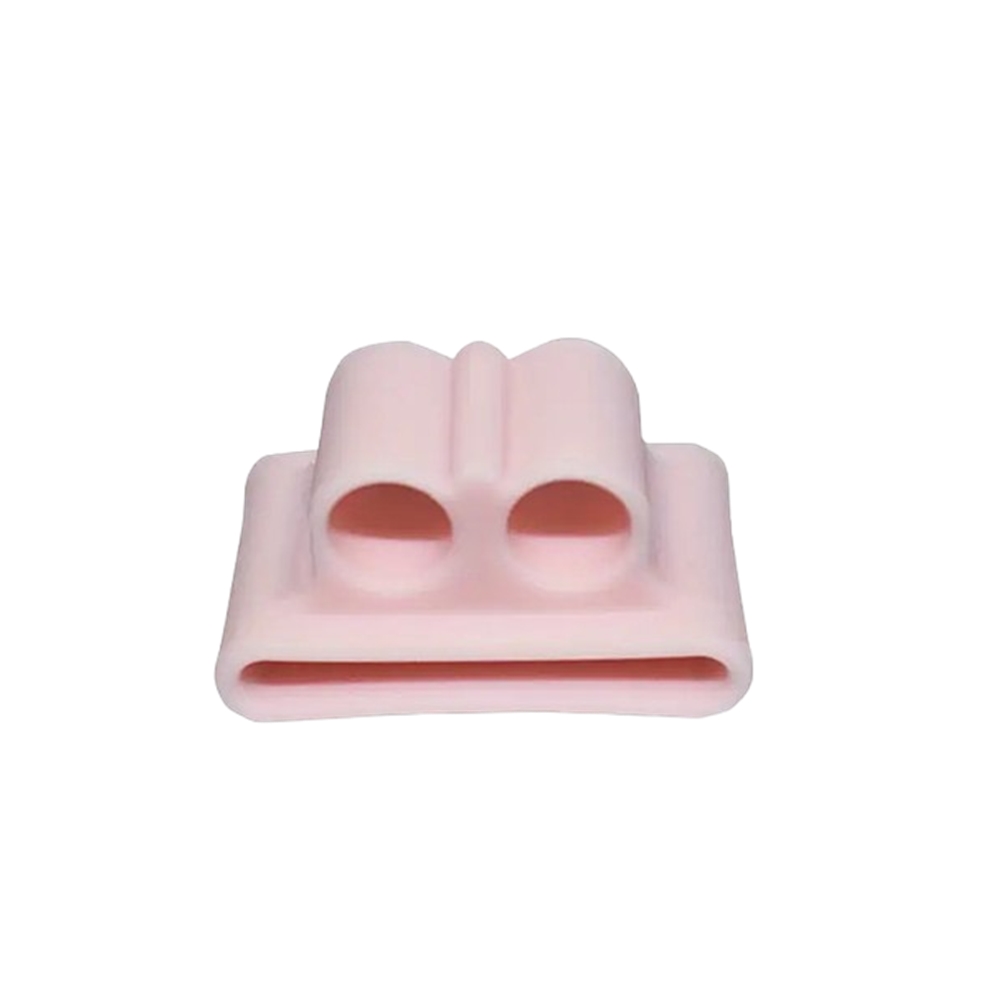 Okosóra szíjra rögzíthető headset tartó, pink szilikon (1db)