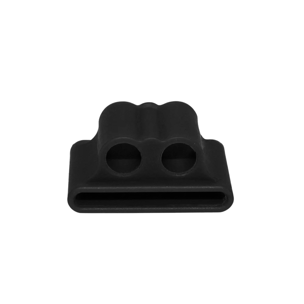 Okosóra szíjra rögzíthető headset tartó, fekete szilikon (1db)