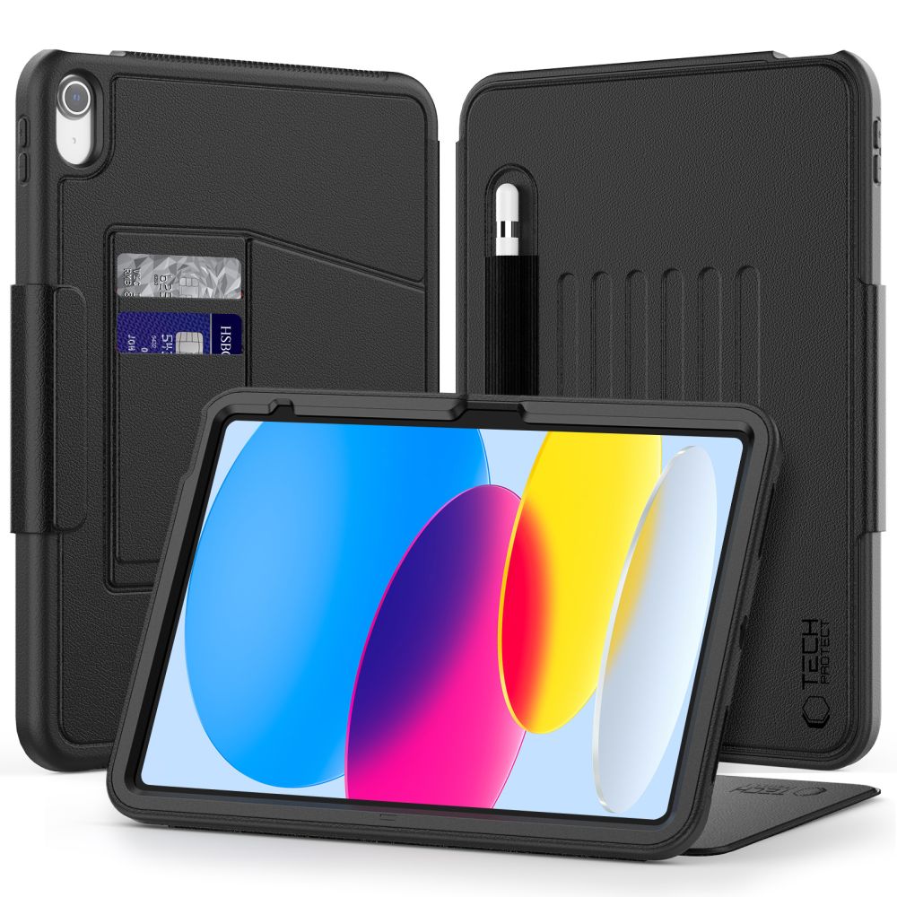 iPad 2022 10.9 (iPad 10) tablettok - Tech-Protect SC Pen Armor - fekete tablet tok