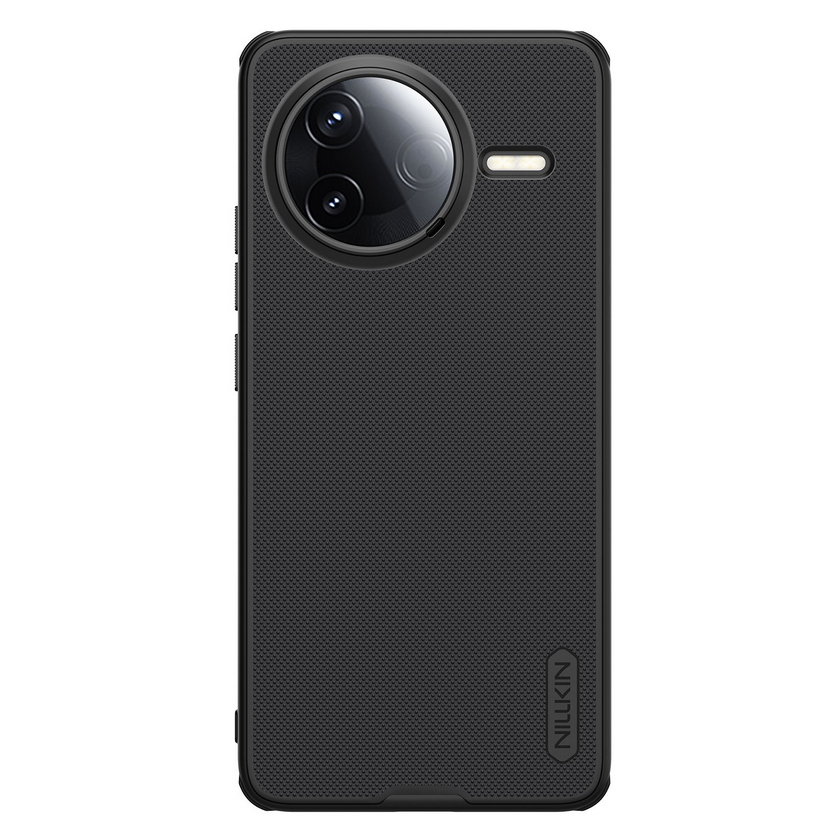 Telefontok Xiaomi Poco F7 Pro 5G - Nillkin Super Frosted - fekete hátlap tok beépített mágnessel (MagSafe tartóval kompatibilis)