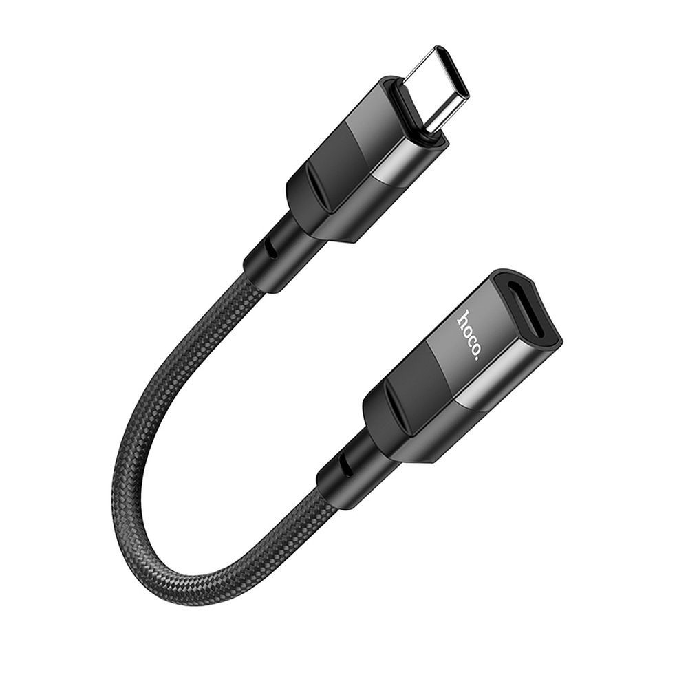 Hoco U107 - Type-C (USB-C) / Lightning adapter, fekete, 10 cm