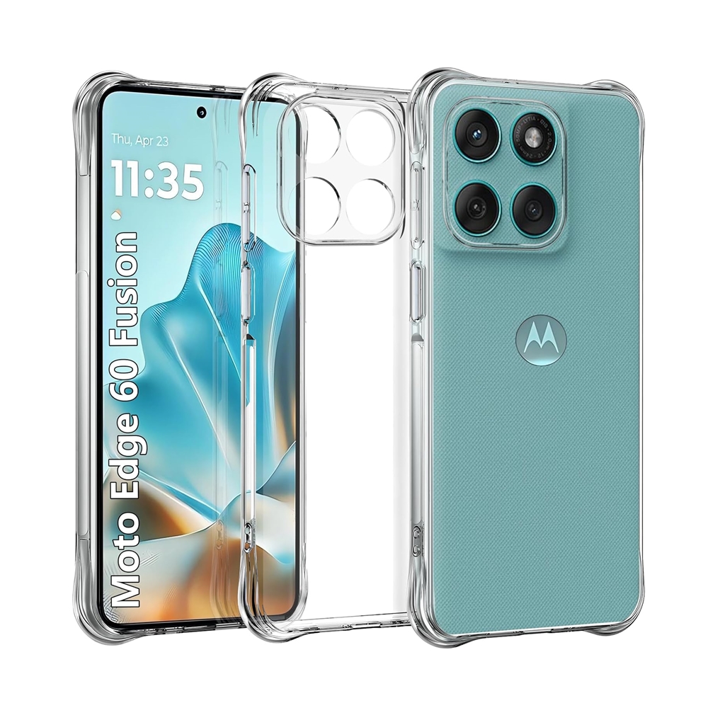 Motorola Edge 60 Fusion 5G telefontok - Ütésálló átlátszó hátlap tok ﻿