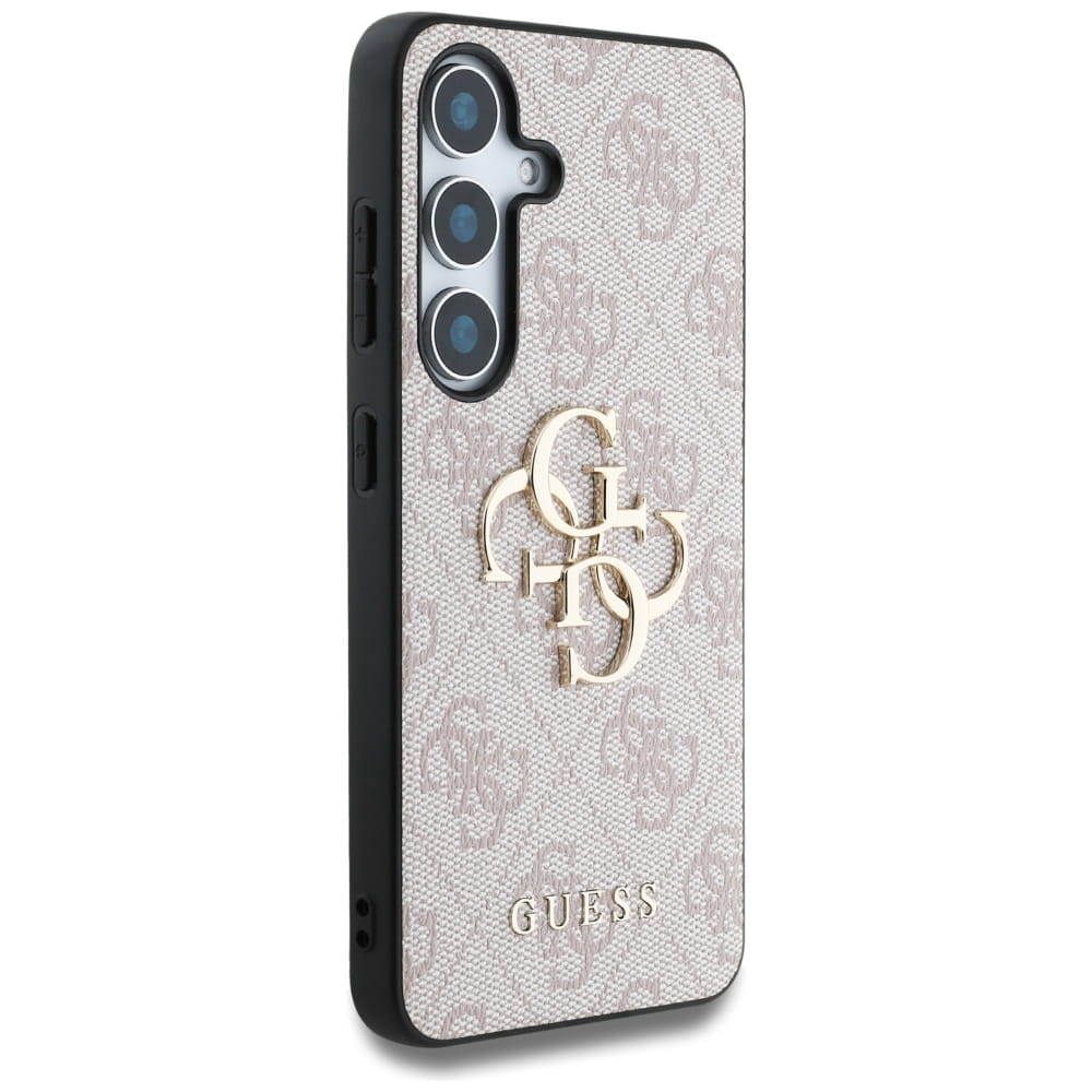 Samsung Galaxy A56 5G telefontok - Guess Guess Metal Logo - Pink hátlap tok