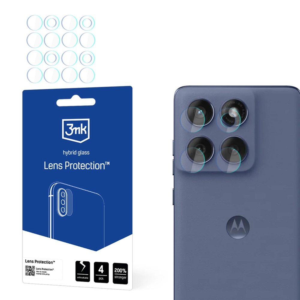 Motorola Edge 60 Fusion védőfólia - 3MK kamera flexibilis fólia (4x)
