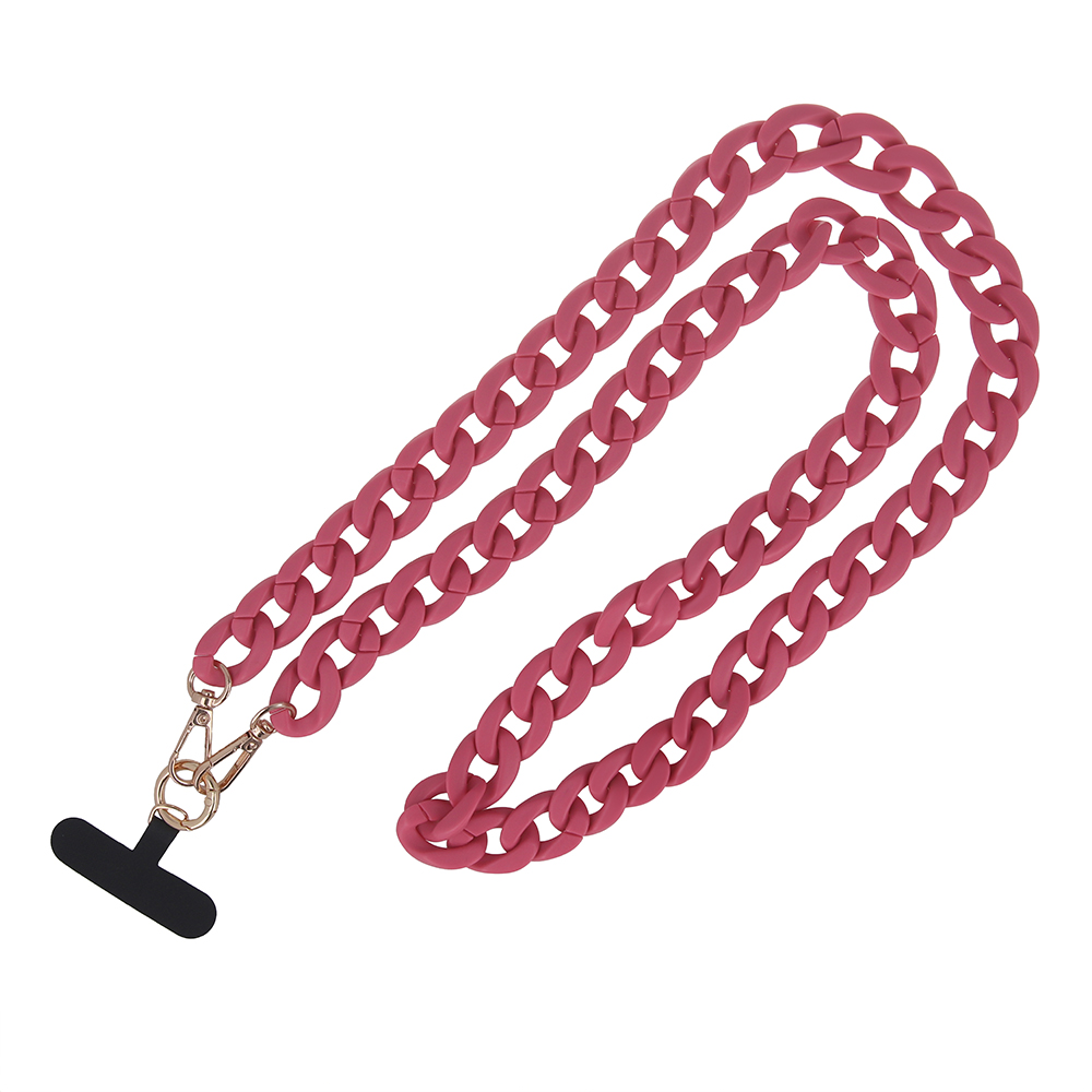 Univerzális - nyakba akasztó telefontartó, pink lánccal
