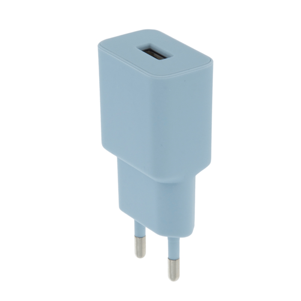 Setty töltő - USB-s, kék hálózati töltő fej, 2,4 A ﻿
