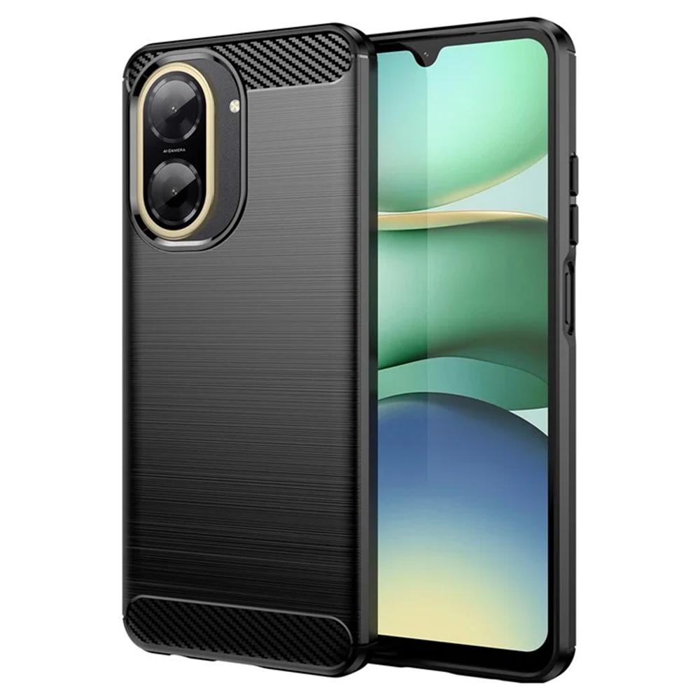 Xiaomi Redmi A5 telefontok - Carbon Fiber fekete szilikon hátlap tok