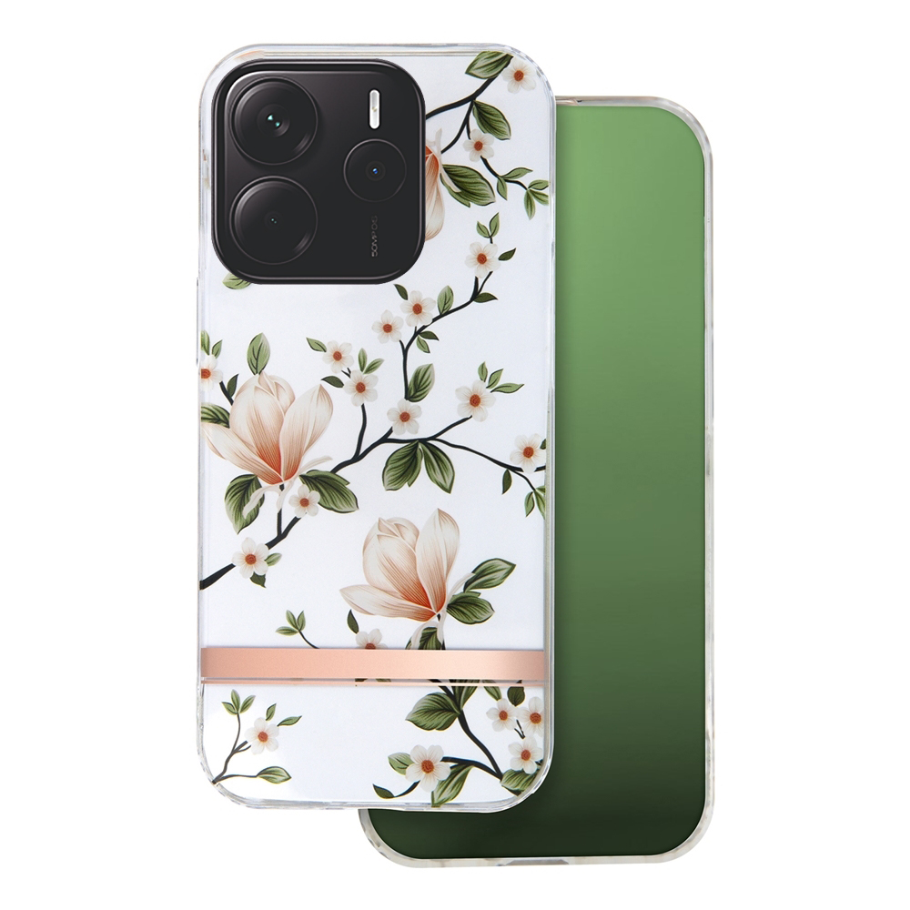 Xiaomi Redmi Note 14 5G telefontok - Ultra Trendy Chic1 - mintás átlátszó műanyag hátlap tok, szilikon kerettel