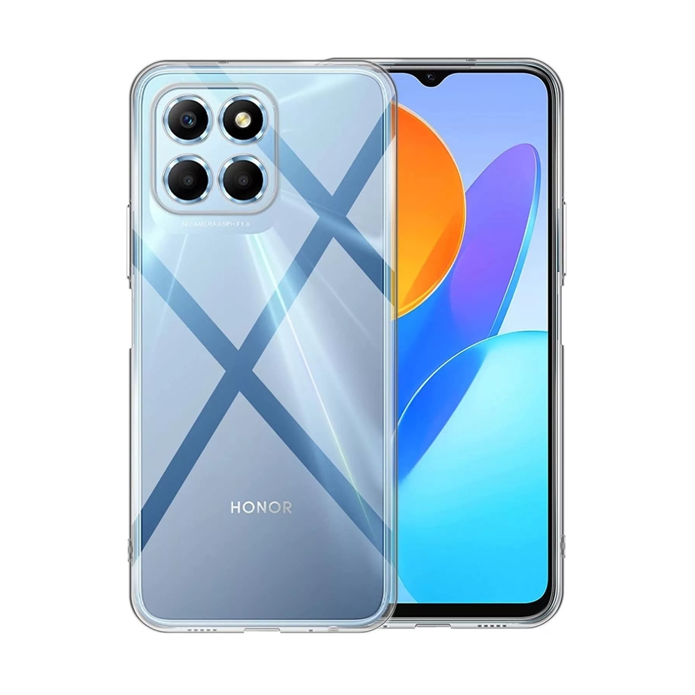 Telefontok Honor X6c - átlátszó szilikon hátlap tok 