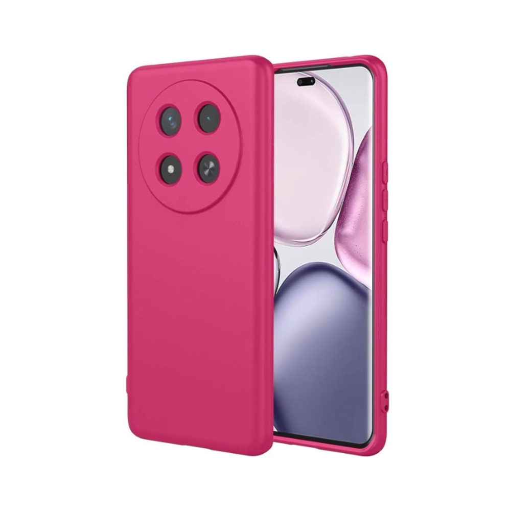 Honor Magic7 Lite telefontok - hot pink szilikon hátlap tok