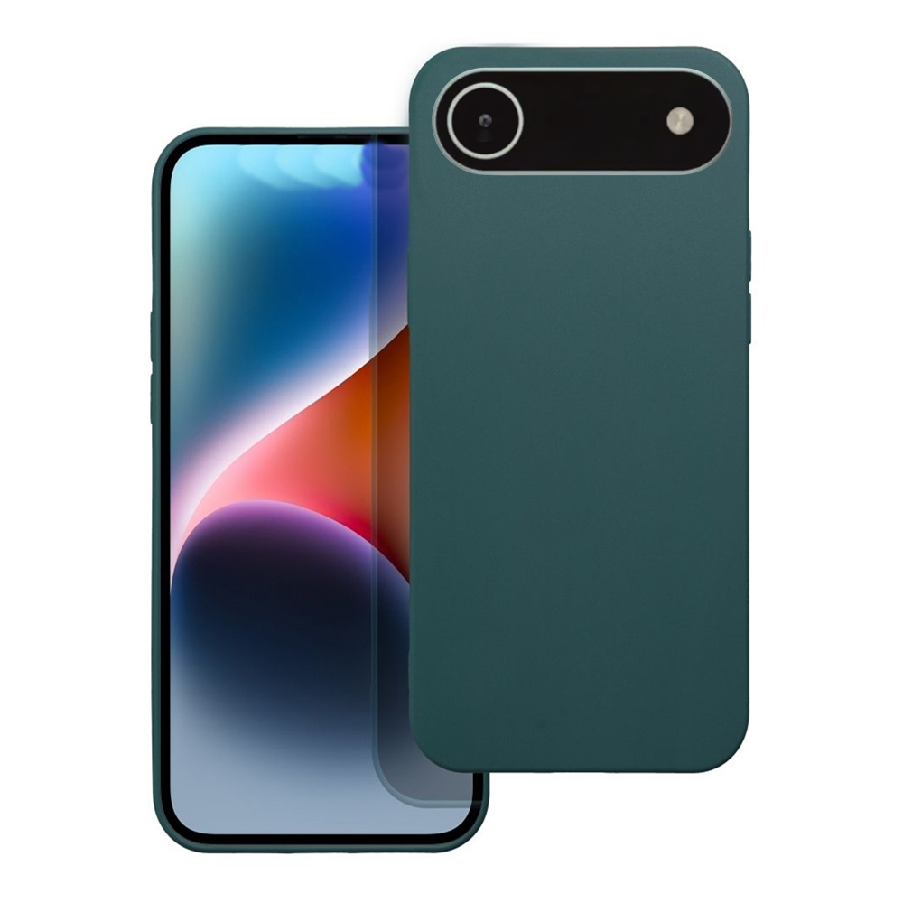 iPhone 17 Air telefontok - zöld szilikon hátlap tok ﻿