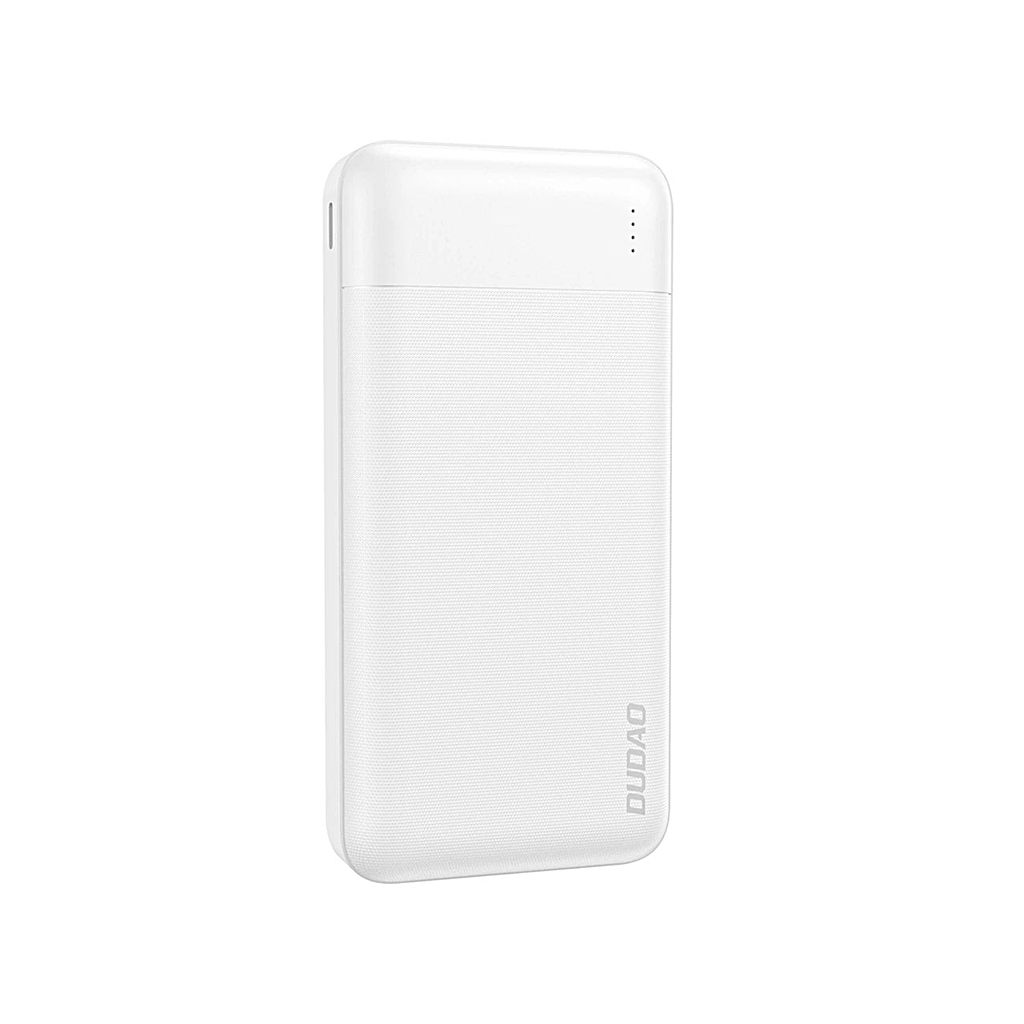 Dudao K18 - USB / Type-C (USB-C) / MicroUSB fehér powerbank, 10000 mAh