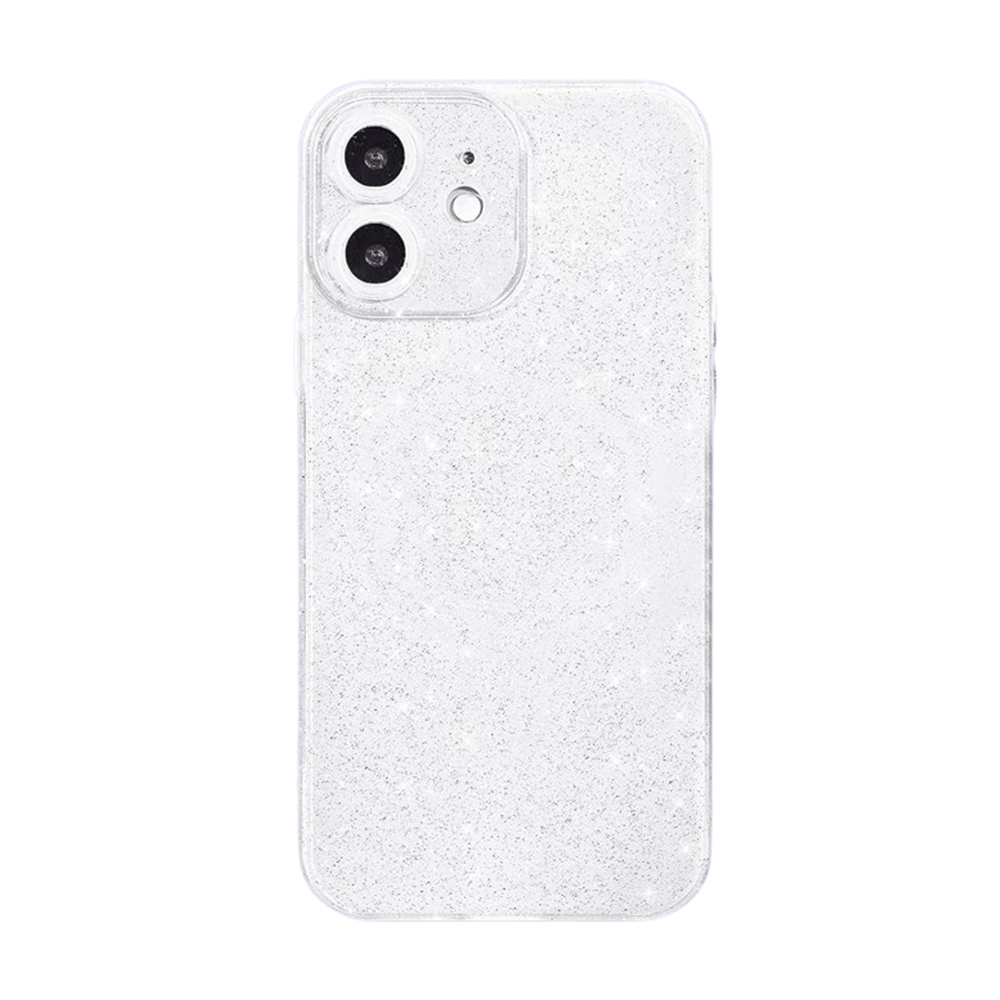 iPhone 12 telefontok - Larte shiny - fehér csillámos hátlap tok ﻿ ﻿
