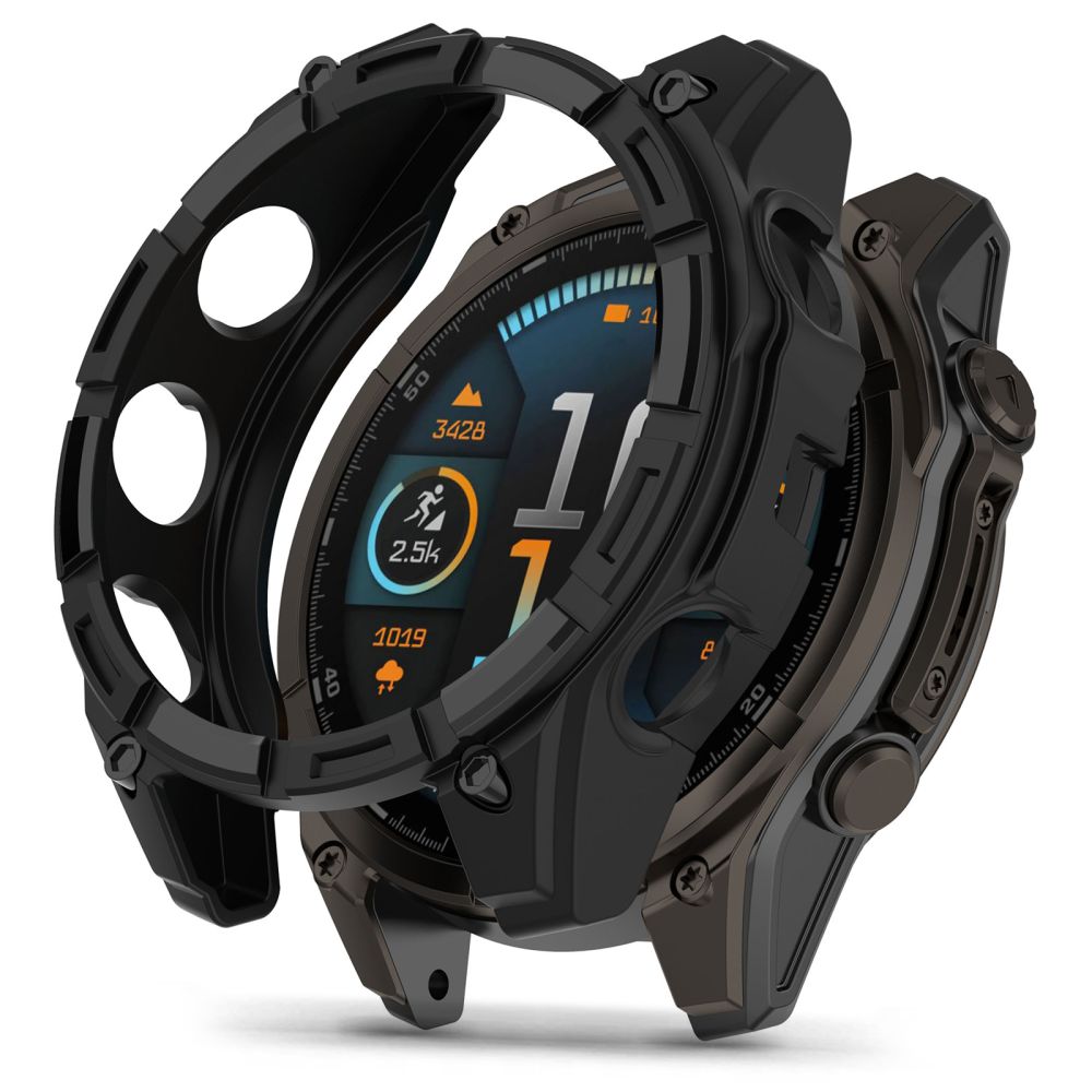 GARMIN FENIX 8 (51 mm) - Tech-Protect Defense AIR - fekete védőtok