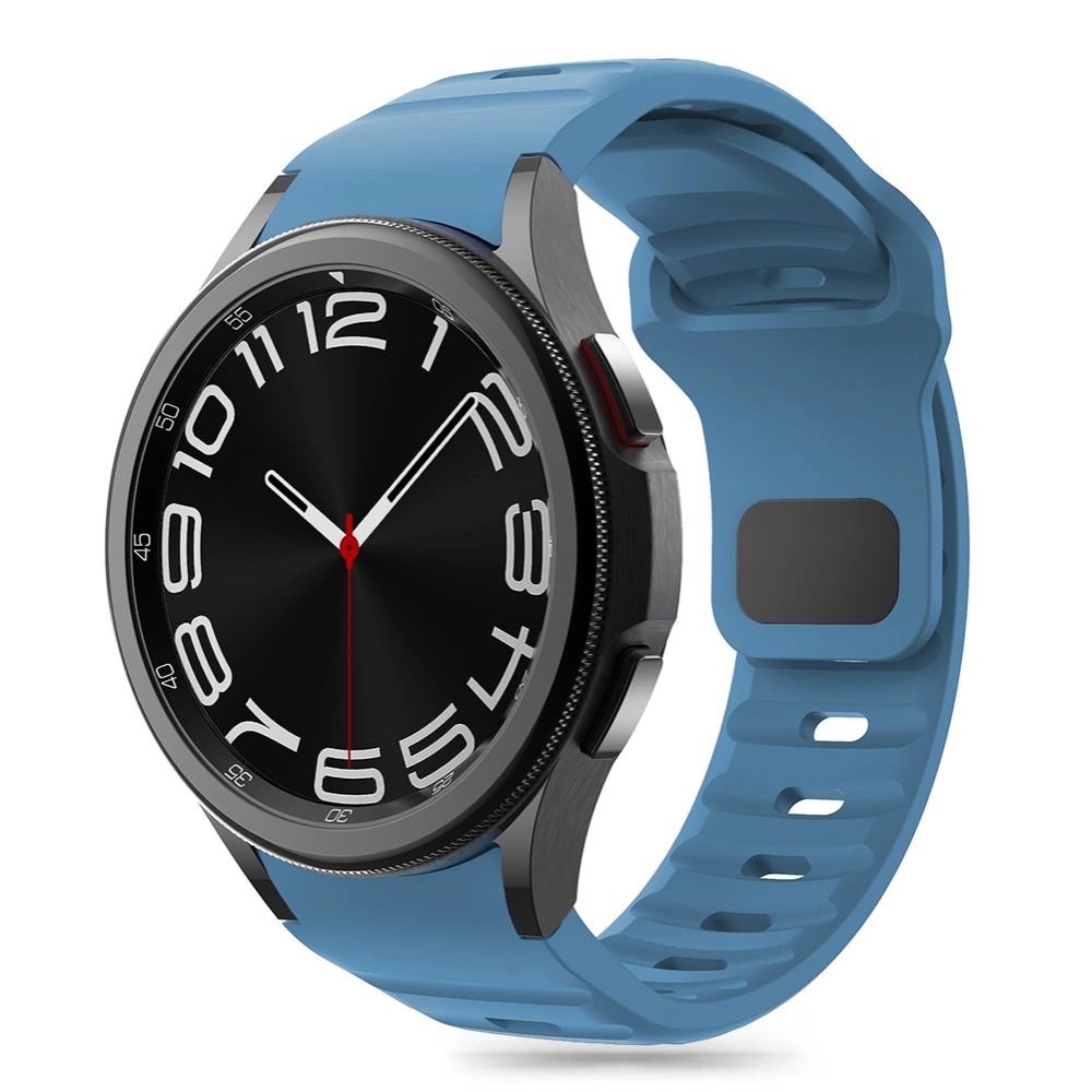 Samsung Galaxy Watch6 / Watch6 Classic okosóra szíj - Tech- Protect IconBand Line - kék színű szilikon szíj (szíj szélesség: 20 mm)