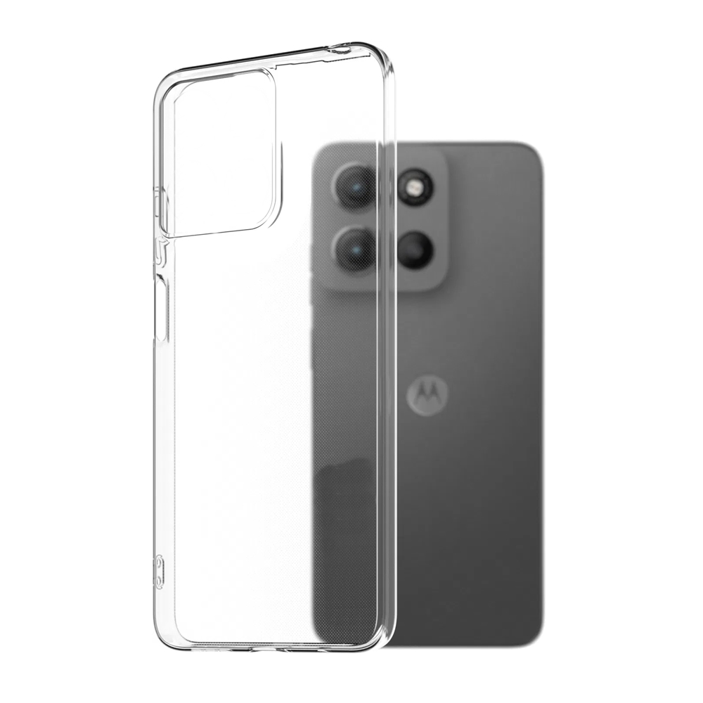 Telefontok Motorola Moto G86 5G - átlátszó szilikon hátlap tok