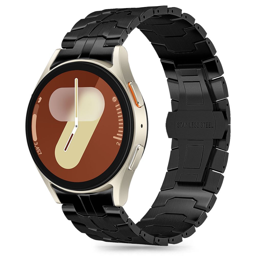 Samsung Galaxy Watch8 / Watch8 Classic - Tech-Protect Stainless - fekete fémszíj